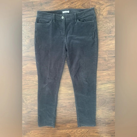 Eileen Fisher Denim - Eileen Fisher Organic Cotton Tencel Stretch Corduroy Pant Gray Size 6 *Read